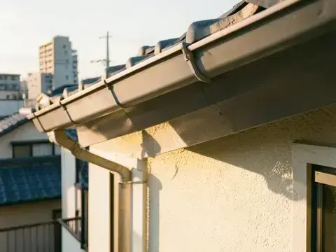 屋根上雨樋復旧工事